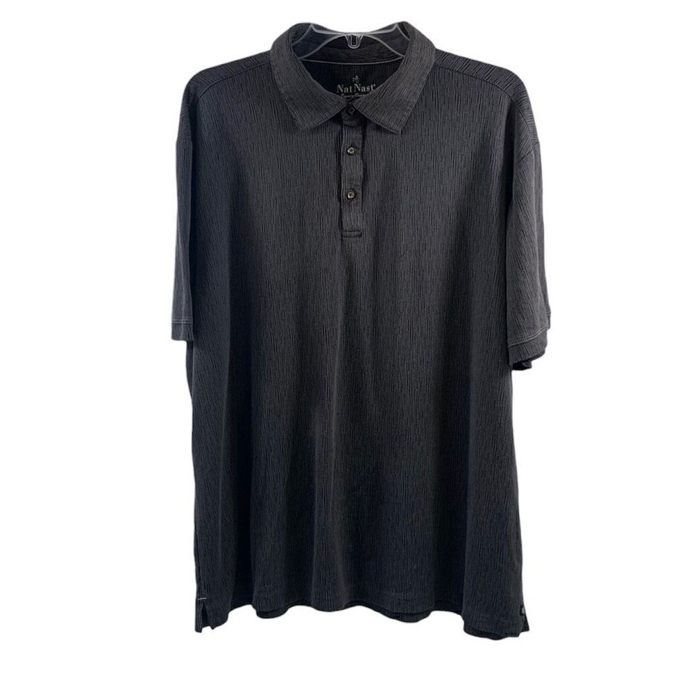 Nat Nast Gray Polo Shirt Size XL